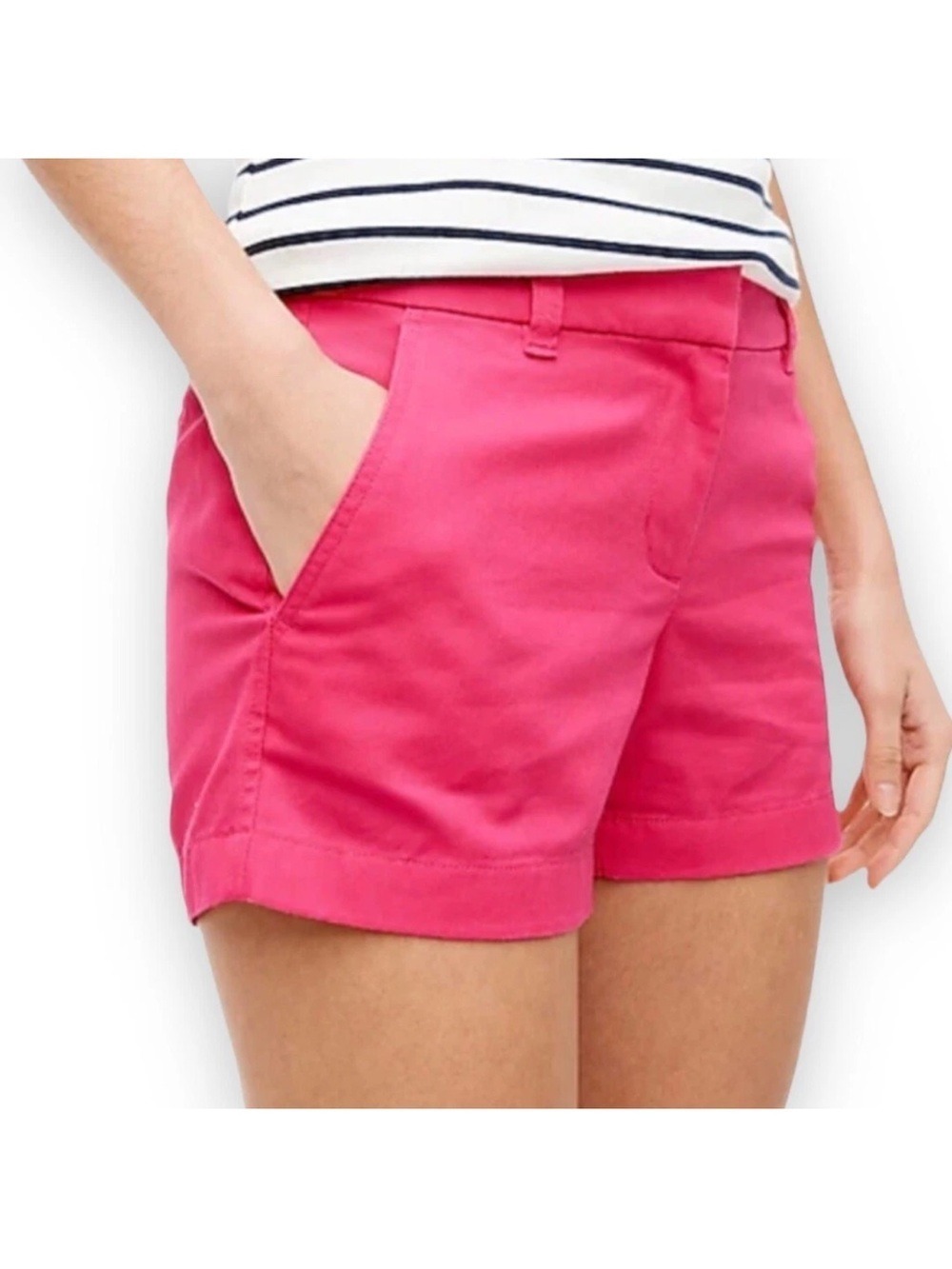 J.Crew Chino Shorts Hot Pink Size 0 Cotton